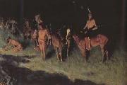 Frederic Remington The Grass Fire (mk43) china oil painting artist